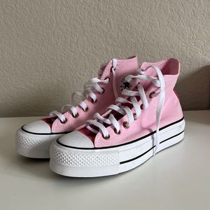 Platform Converse - Custom Color - Women’s 6 - Two Tone Pink Converse